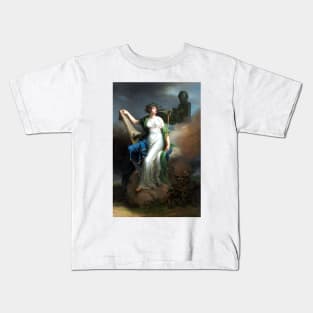 Calliope (Kalliópē), Greek Muse of Epic Poetry 1798 Charles Meynier Kids T-Shirt